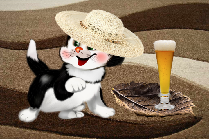 Tapety - Kot w kapeluszu  - seria - Tapeta.png